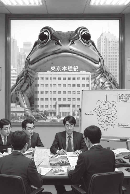 Der Frosch hinter dem Ministerium für unmögliche Ereignisse / The frog behind the Ministry of Impossible Events